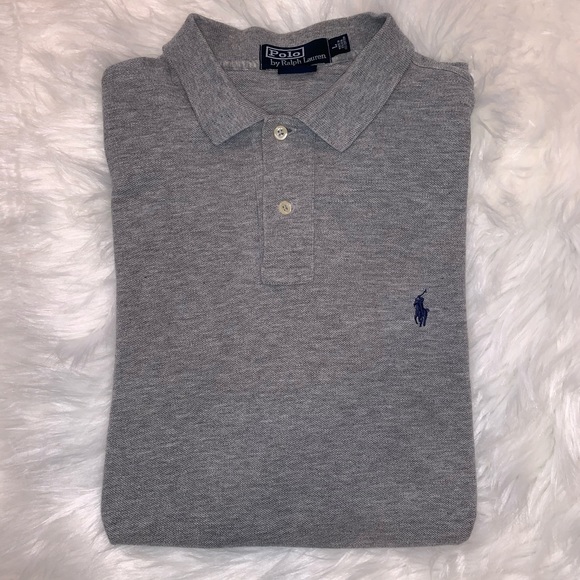 Polo Ralph Lauren Other - Polo Ralph Lauren Heather Grey Custom Fit Polo L